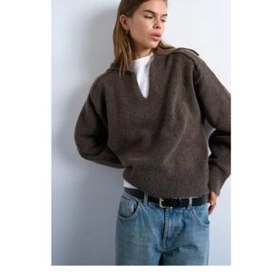 Slouchy v neck sweater